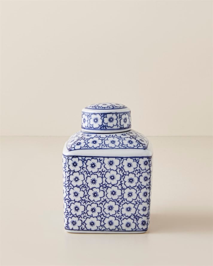 Valerie Porselen Vazo 15 cm Mavi