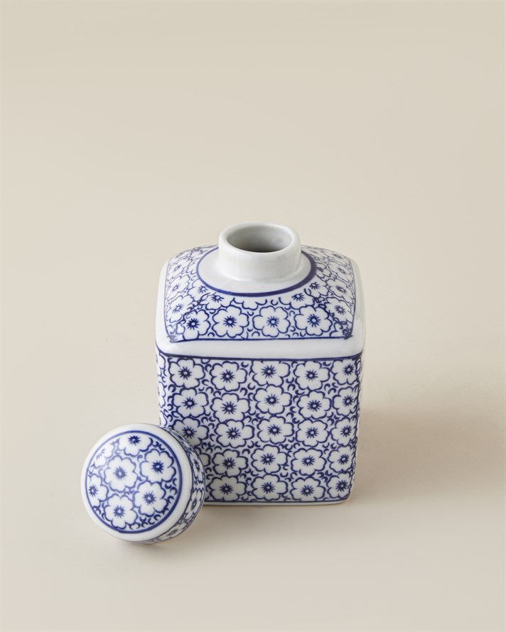 Valerie Porselen Vazo 15 cm Mavi