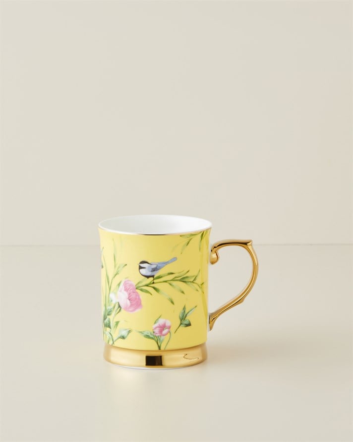 Vanilla New Bone China Kupa 400 ml Sarı