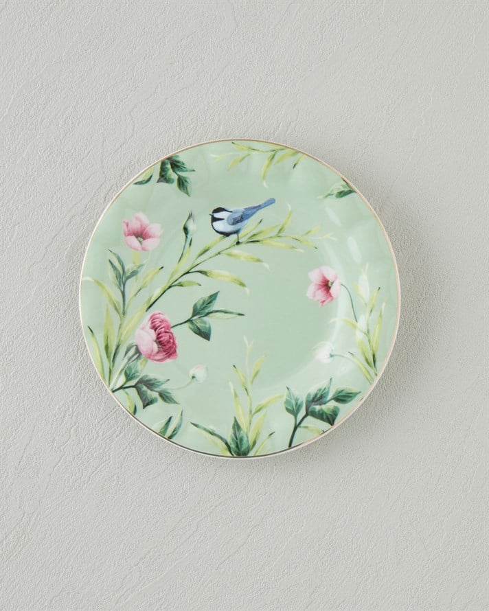 Vanilla New Bone China Pasta Tabağı 16 cm Açık Yeşil