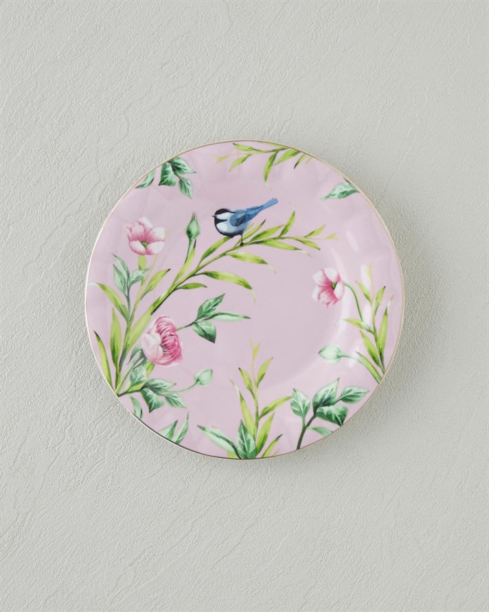 Vanilla New Bone China Pasta Tabağı 16 cm Açık Pembe