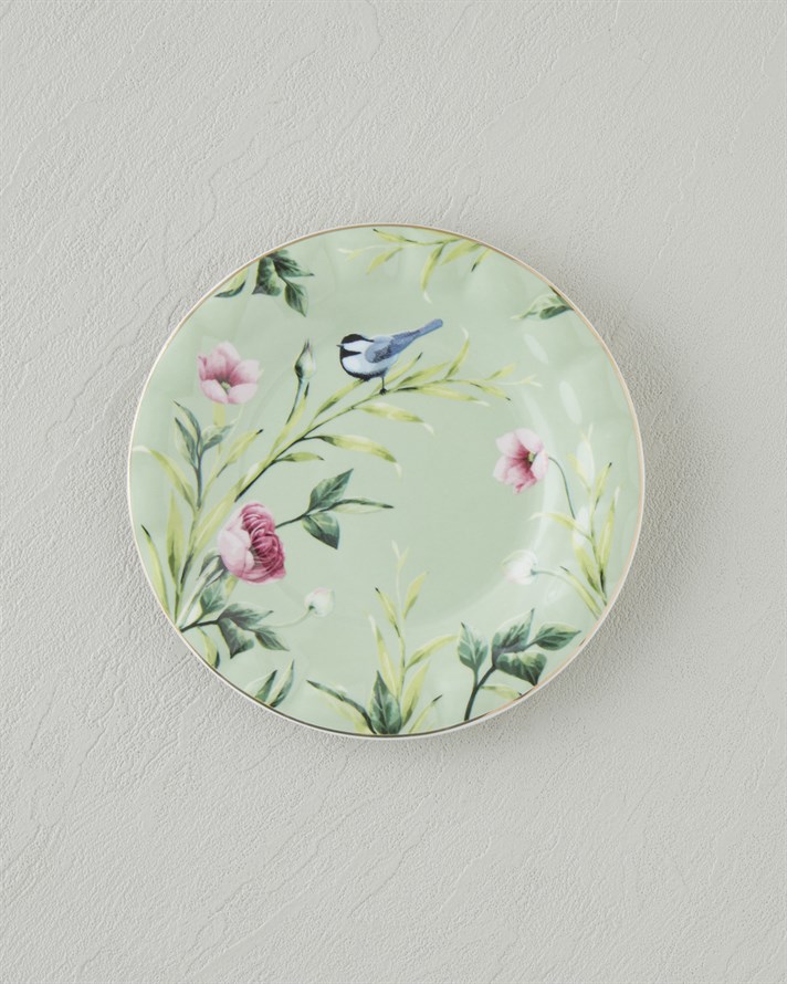 Vanilla New Bone China Pasta Tabağı 16 cm Açık Yeşil