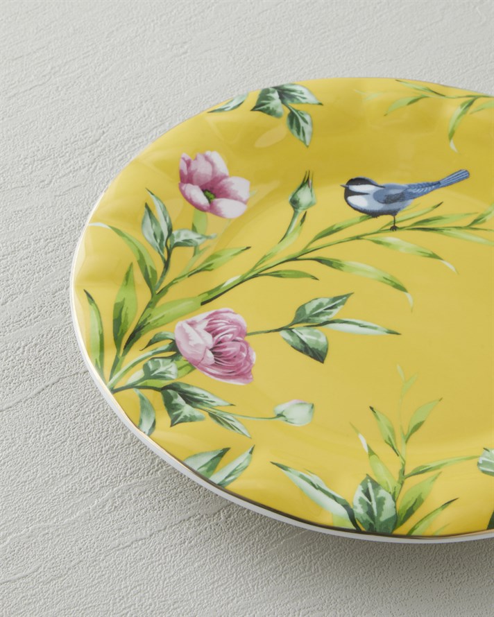 Vanilla New Bone China Pasta Tabağı 20 cm Sarı