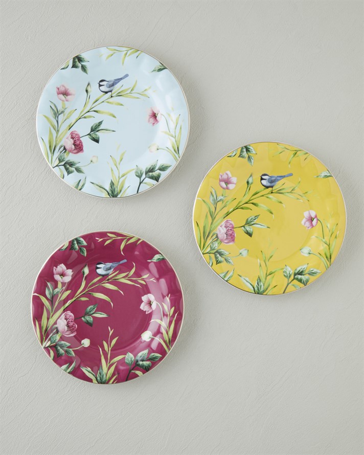 Vanilla New Bone China Pasta Tabağı 20 cm Açık Mavi