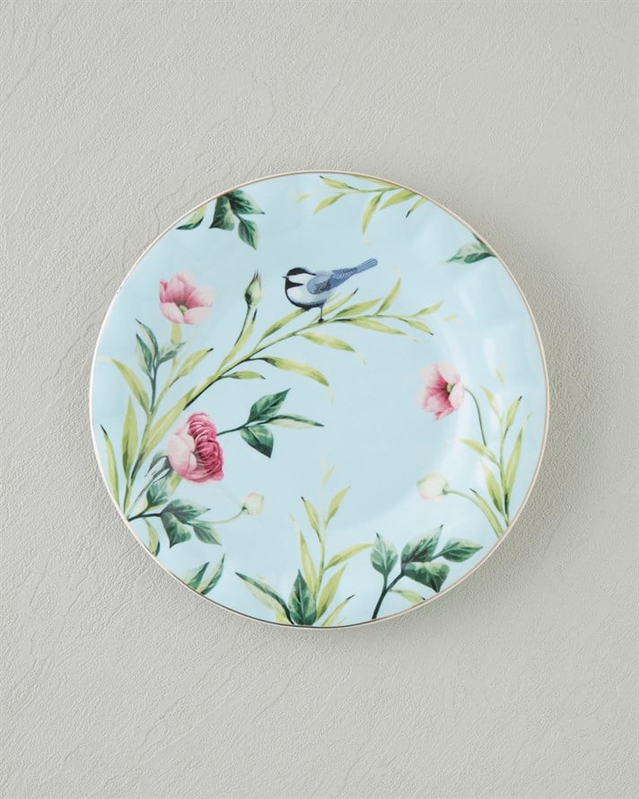 Vanilla New Bone China Pasta Tabağı 20 cm Açık Mavi