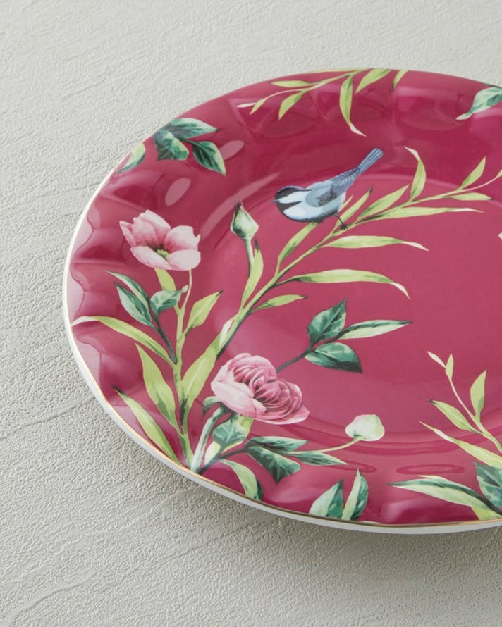 Vanilla New Bone China Pasta Tabağı 20 cm Mor