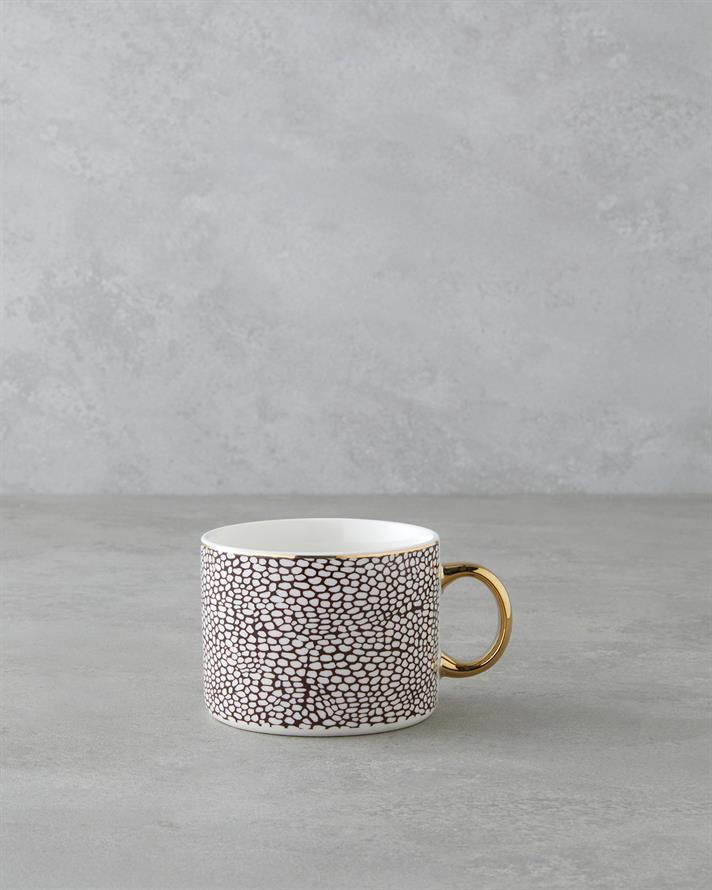 Veins New Bone China Kupa 345 ml Kahverengi-Gold