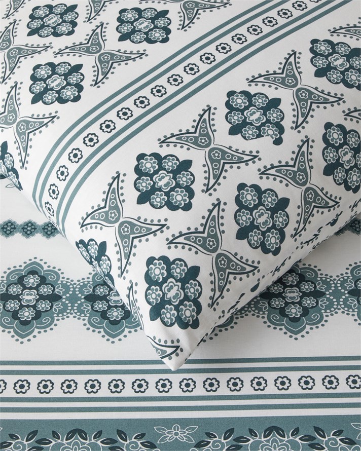 Velora Muse Çift Kişilik Nevresim Takımı 200x220 cm Yeşil