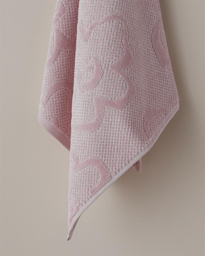 Velvet Bloom Pamuk Yüz Havlusu 50x80 cm Pembe