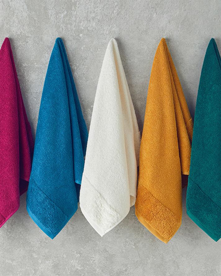 Velvet Touch Pamuklu Yüz Havlusu 50x80 cm Mavi