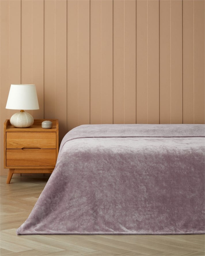 Vena Supersoft Çift Kişilik Battaniye 200x220 cm Lila