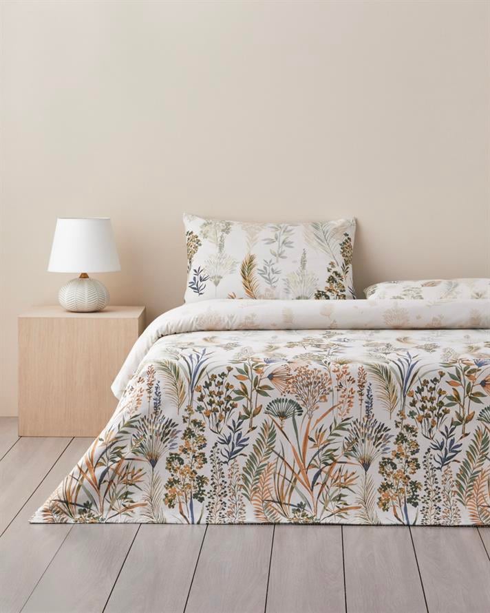 Verdant Dream Pamuk Tek Kişilik Nevresim Takımı 160x220 cm Yeşil