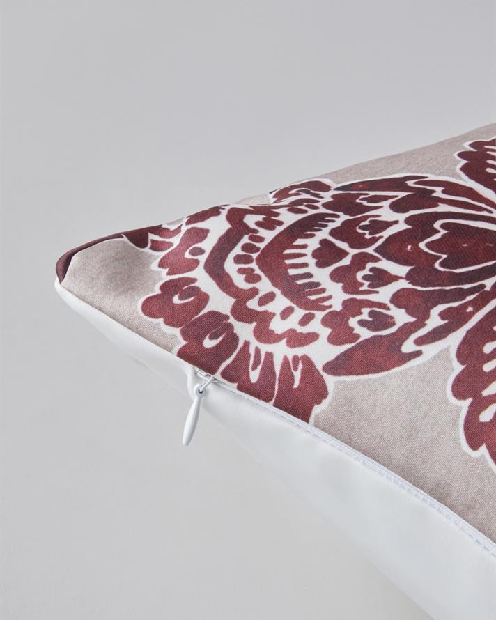 Verdant Kırlent Kılıfı 45x45 cm Bordo