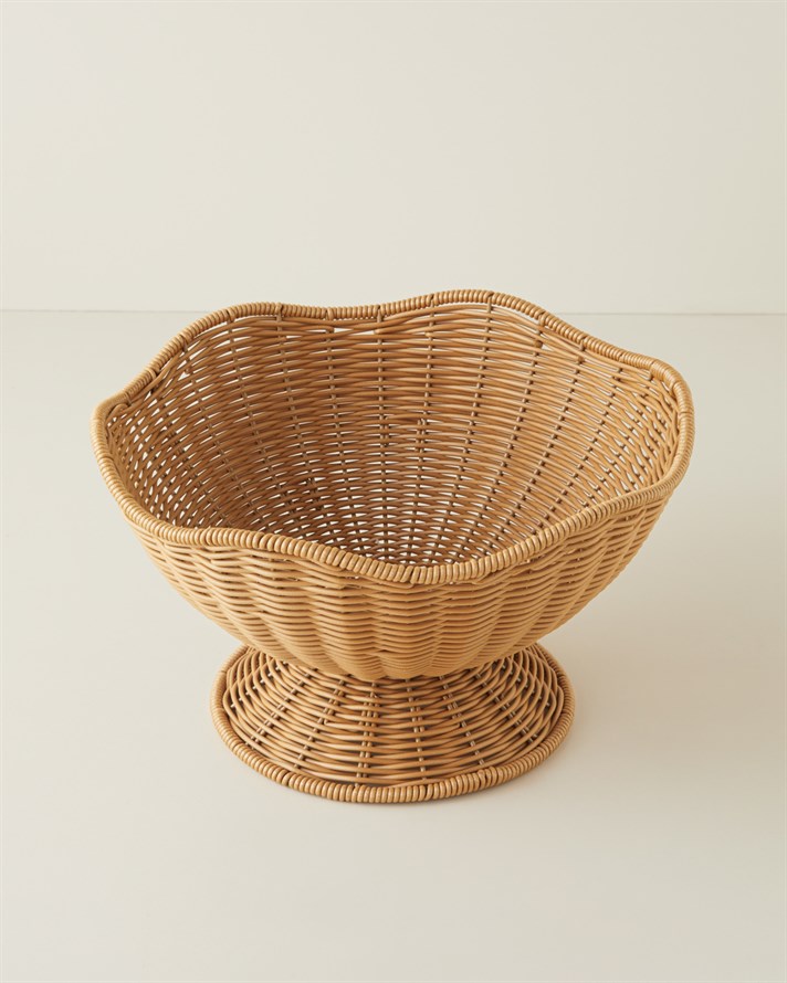 Veroana Rattan Sunumluk 29,5x18 cm Kahverengi