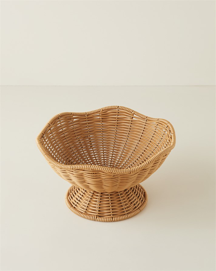 Veroana Rattan Sunumluk 25x14 cm Kahverengi