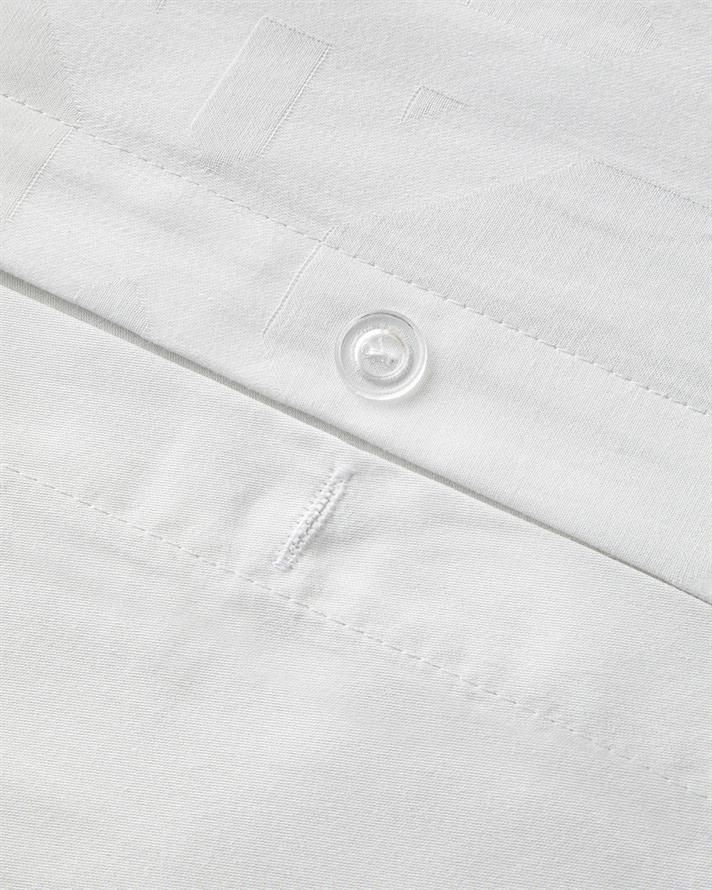 Verona Jakarlı Pamuk Saten King Size Nevresim Takımı 240x220 cm Kırık Beyaz