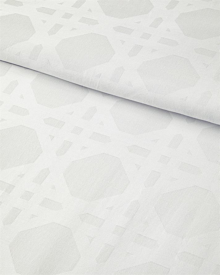 Verona Jakarlı Pamuk Saten Super King Çarşaflı Nevresim Takımı 260x220 cm Kırık Beyaz
