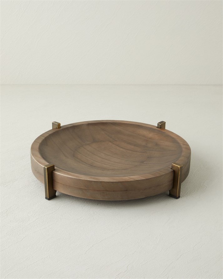 Verra Ahşap Dekoratif 36x36 cm Kahve