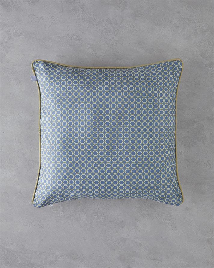 Vertex Çift Taraflı Kırlent Kılıfı 45x45 cm Lacivert – Yeşil