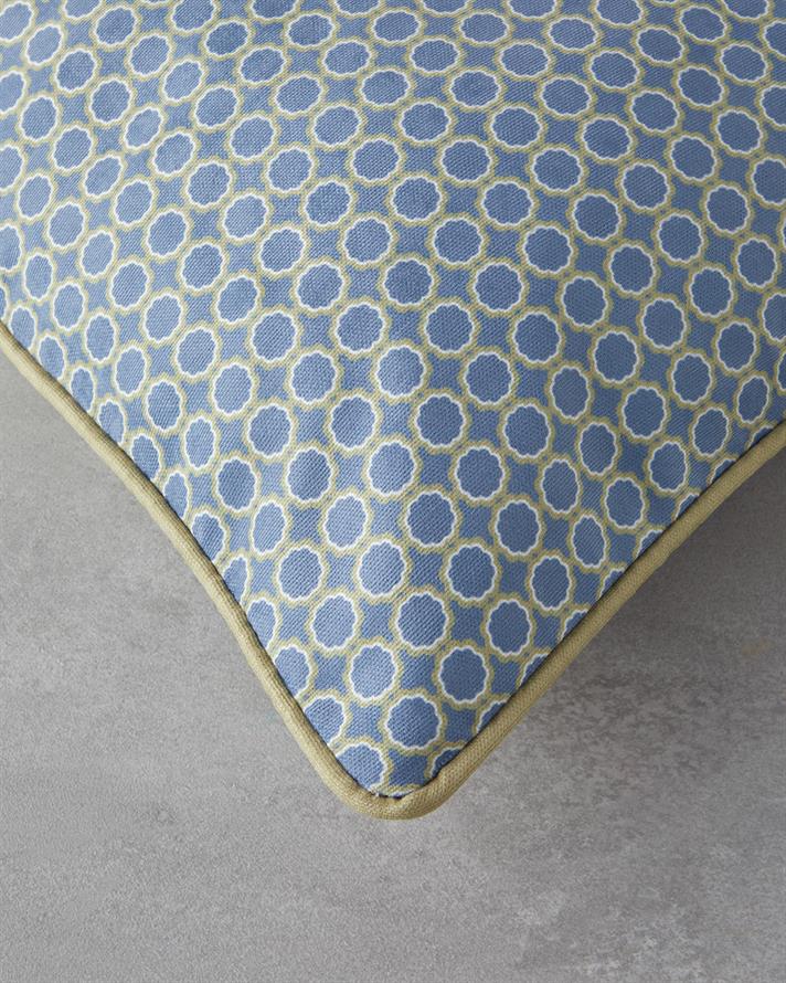 Vertex Çift Taraflı Kırlent Kılıfı 45x45 cm Lacivert – Yeşil