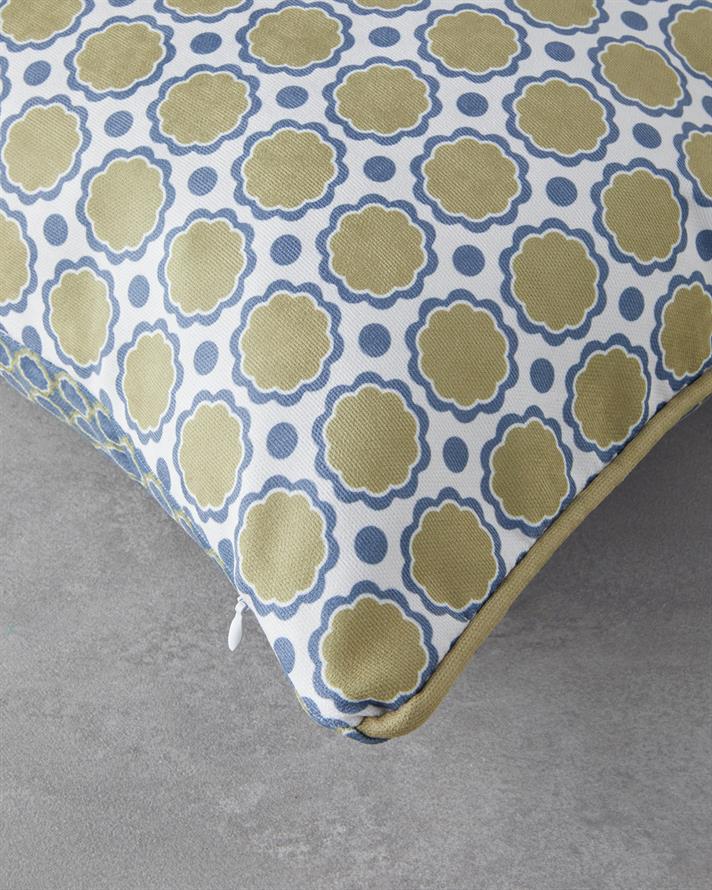 Vertex Çift Taraflı Kırlent Kılıfı 45x45 cm Lacivert – Yeşil