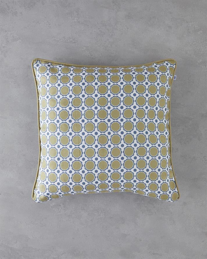 Vertex Çift Taraflı Kırlent Kılıfı 45x45 cm Lacivert – Yeşil