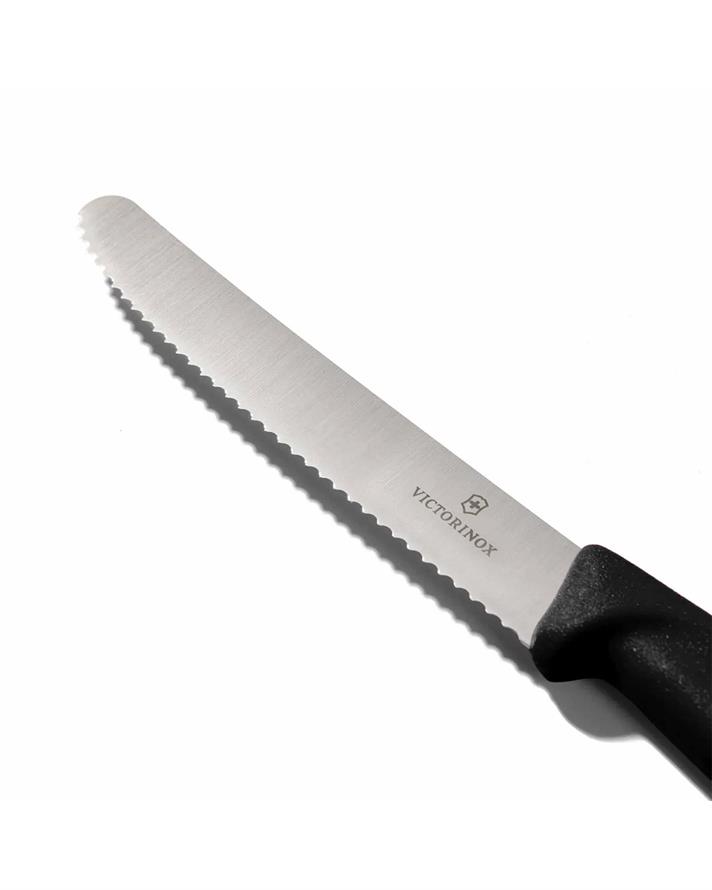 Victorinox SwissClassic Domates & Sosis Bıçak 11 cm Siyah