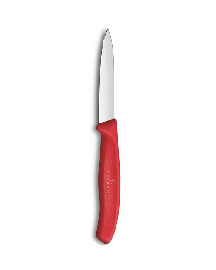 Victorinox 6.7601.C1 Swiss Classic Paslanmaz Çelik Düz Sivri Uçlu Bıçak 8 cm Kırmızı