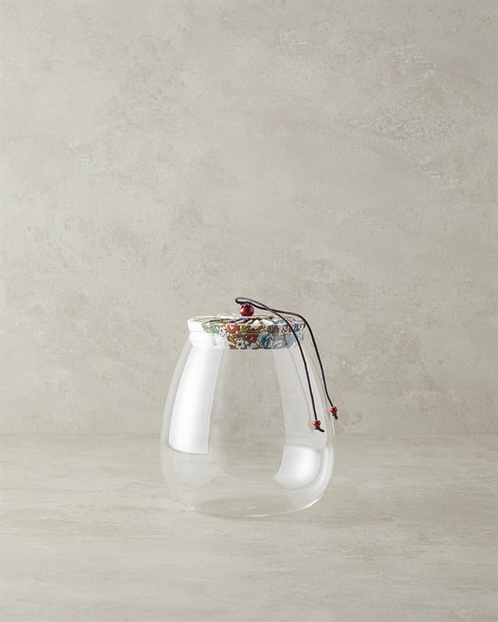 Vintage Borosilikat Kavanoz Beyaz