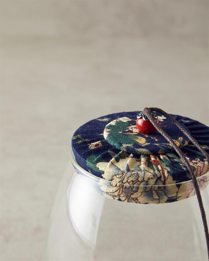 Vintage Borosilikat Kavanoz Lacivert