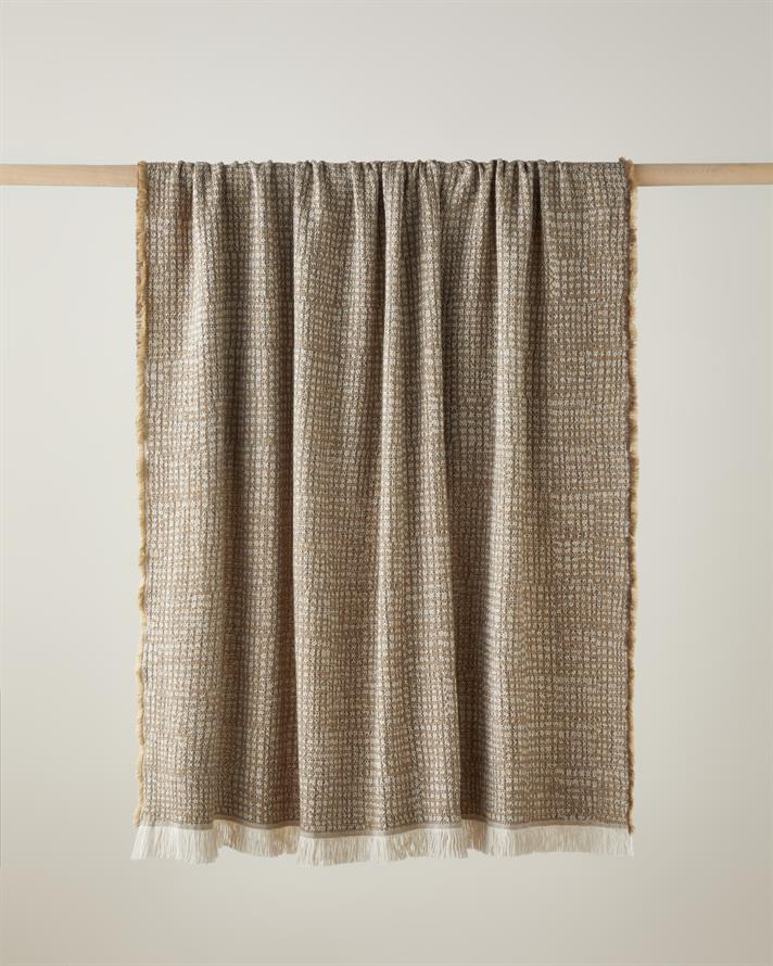 Vintage Paisley Koltuk Şalı 140x170 cm Yeşil