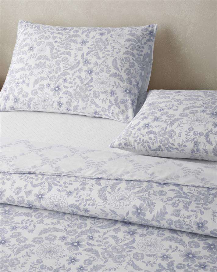 Vionne Kolay Ütülenir Çarşaflı Çift Kişilik Nevresim Takımı 200x220 cm Lila