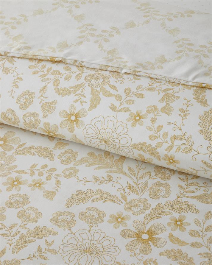 Vionne Kolay Ütülenir Çarşaflı Tek Kişilik Nevresim Takımı 160x220 cm Açık Sarı