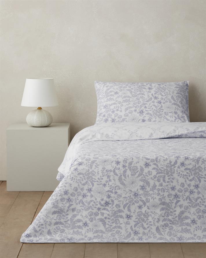 Vionne Kolay Ütülenir Çarşaflı Tek Kişilik Nevresim Takımı 160x220 cm Lila