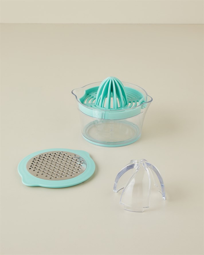 Virginie Plastik Ölçü Kaplı Limon Sıkacağı 8 cm Turkuaz