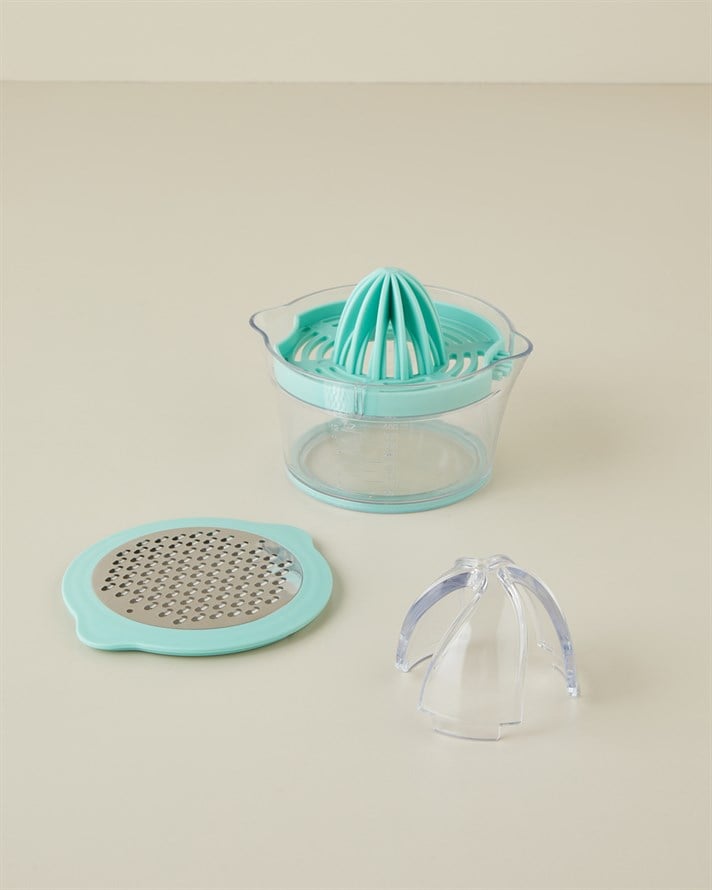 Virginie Plastik Ölçü Kaplı Limon Sıkacağı 8 cm Turkuaz