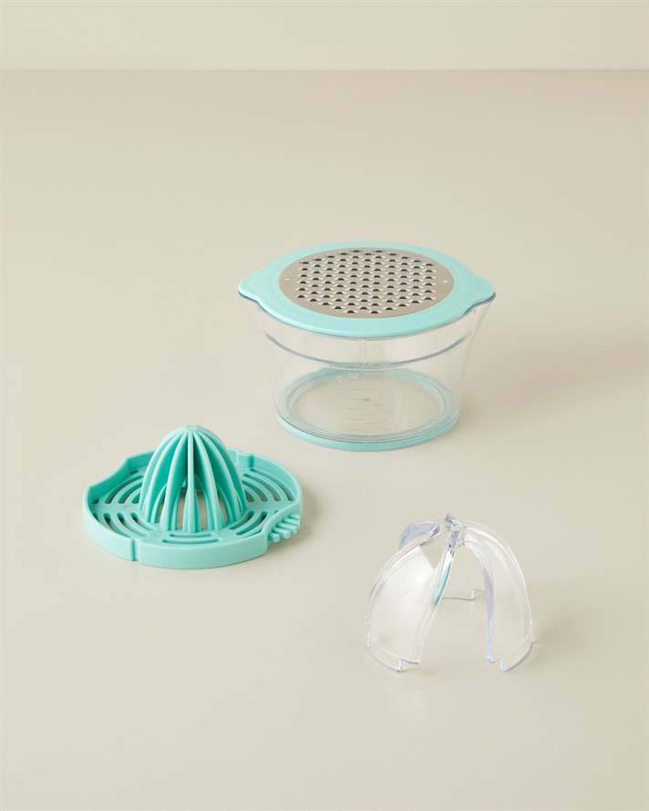 Virginie Plastik Ölçü Kaplı Limon Sıkacağı 8 cm Turkuaz