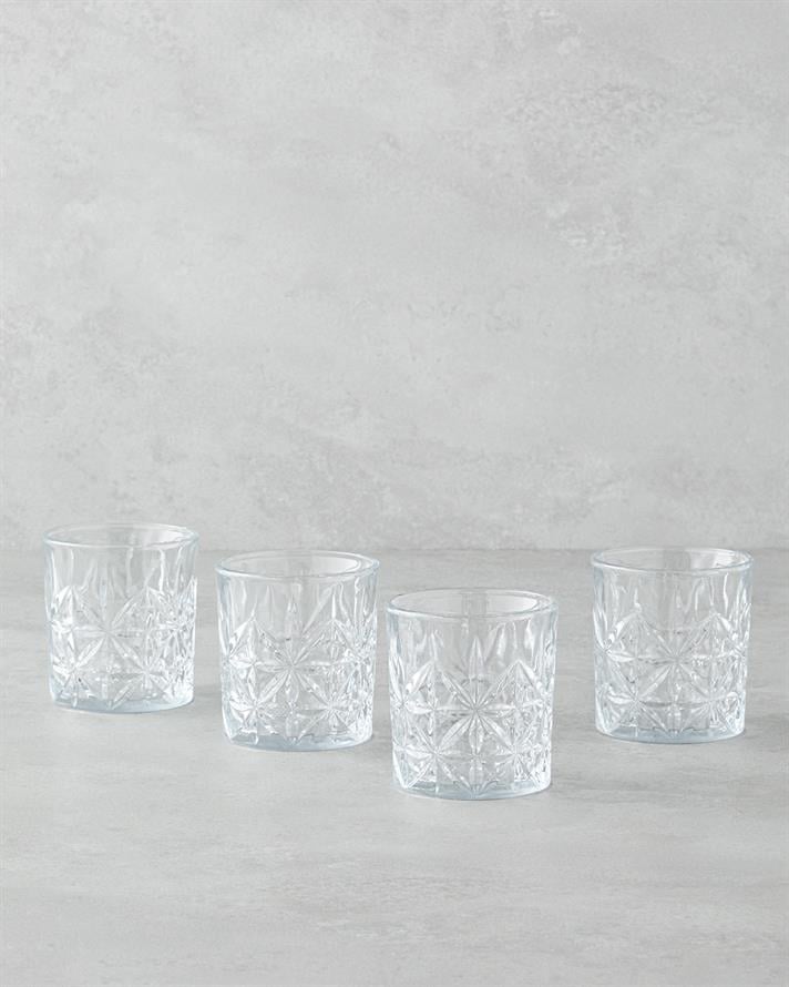 Vitreous Cam 4lü Bardak 230 ml Şeffaf