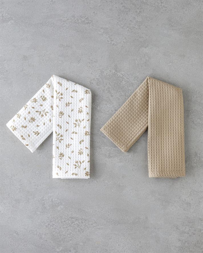 Vola Pamuk 2li Kurulama Bezi 30x40 cm Bej