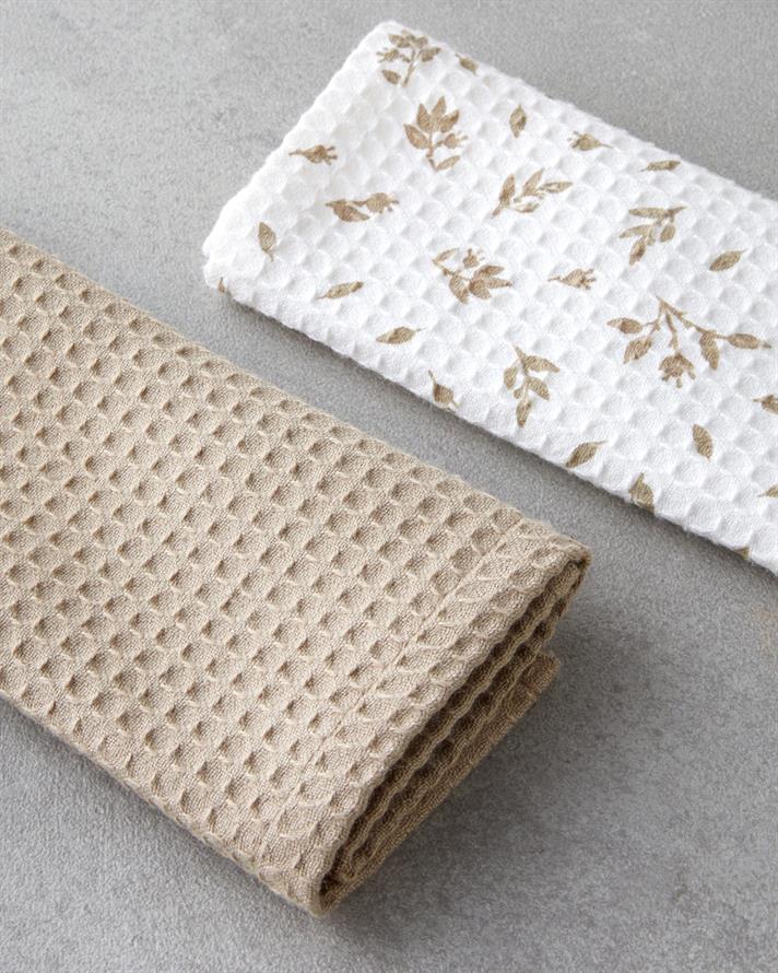 Vola Pamuk 2li Kurulama Bezi 30x40 cm Bej