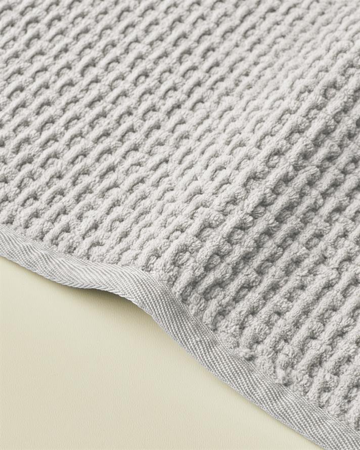 Waffle Weave Kaydırmaz Taban Banyo Paspası 50x80 cm Gri