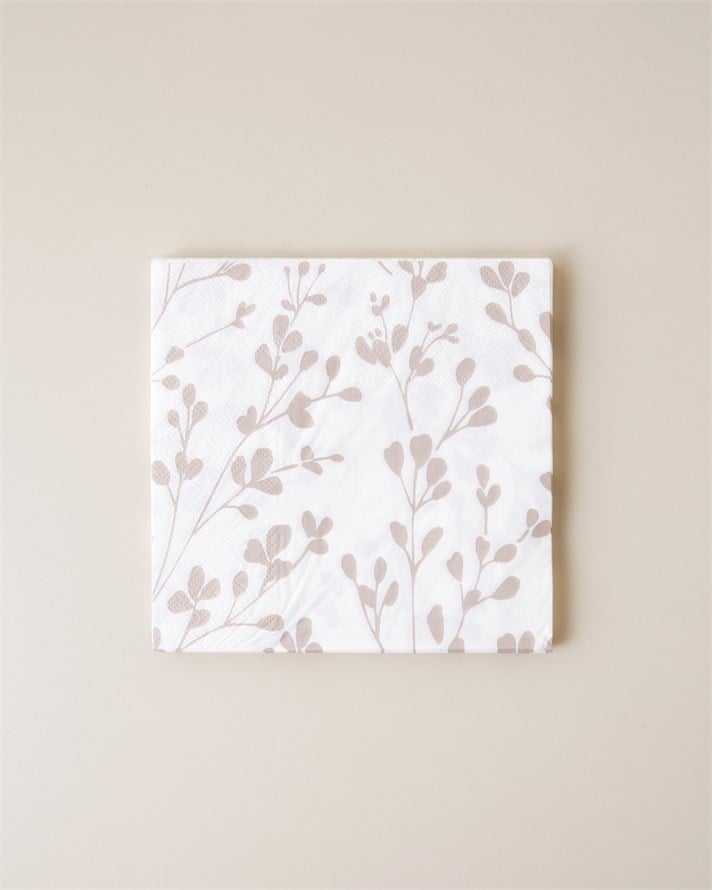 Warm Petals Kağıt 20li Kağıt Peçete 33x33 cm Bej