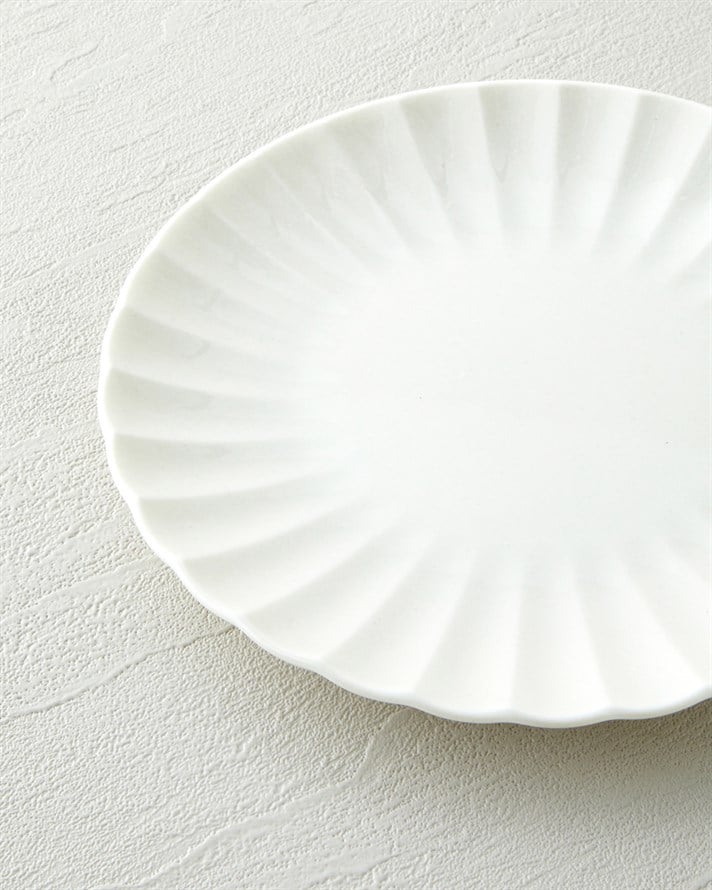 Wave Porselen 6lı Pasta Seti 20 cm Beyaz