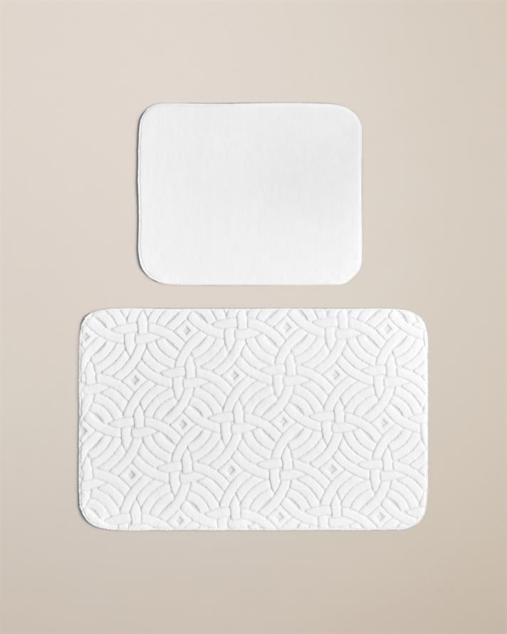 Wavelet Banyo Paspası Seti Ekru