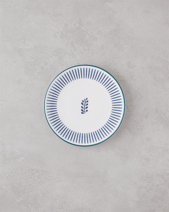 Wells Porselen Kahvaltı ve Sunum Seti 18 Parça 6 Kişilik Mavi