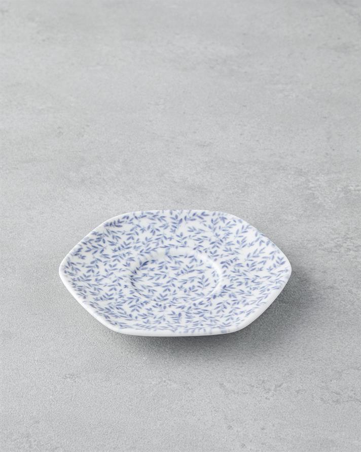 Wendy Bone Porselen Çay Tabağı 11 cm Mavi