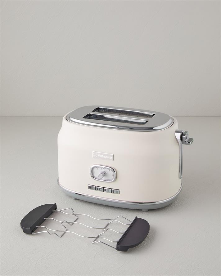 Westinghouse Retro Ekmek Kızartma Makinesi Krem
