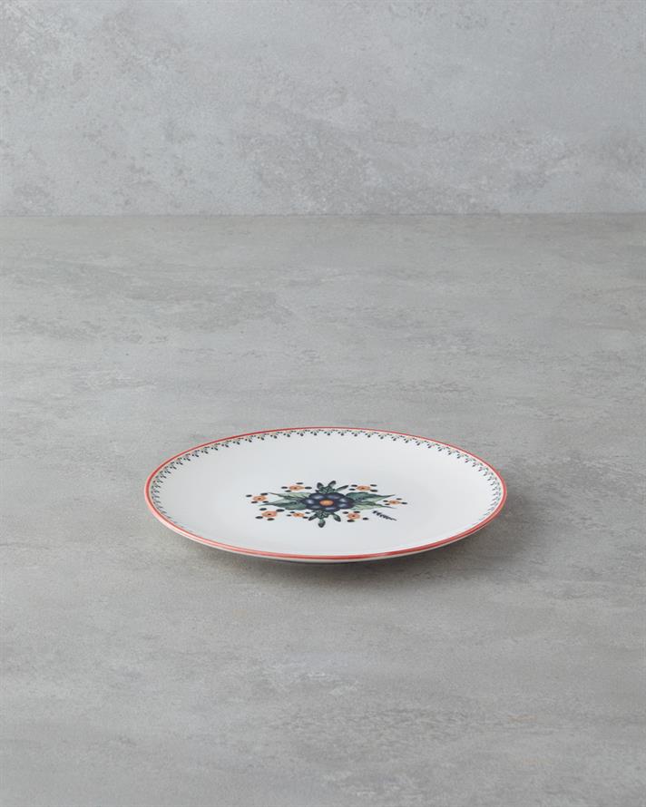 Whimsical Bone Porselen Pasta Tabağı 19 cm Renkli