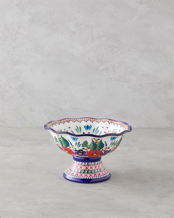 Whimsy Stoneware Sunumluk 23x23x14 Cm Renkli