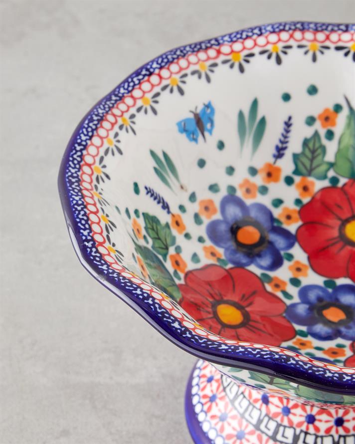 Whimsy Stoneware Sunumluk 23x23x14 Cm Renkli